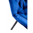 Стул HALMAR K519 синий/черный, поворотный